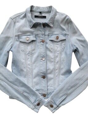 J Brand Women's Size Small Denim Atomic Light Wash Fitted Stretch Jacket Classic
